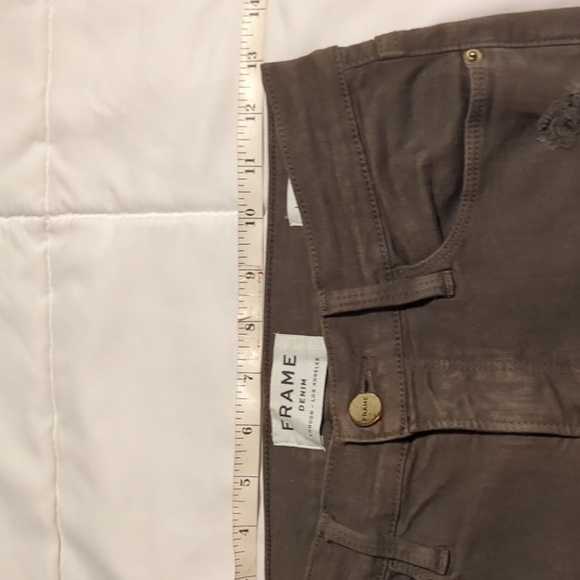 Olive green distressed skinny jeans - Picture 10 of 10